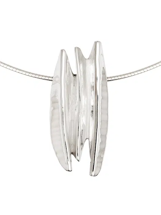 sterling silver pendant handmade by Zoe Davidson in Stromness, Orkney Scotland