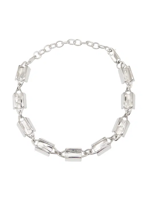 Sterling silver bracelet hand made by Zoe Davidson, Stromness, Orkney
