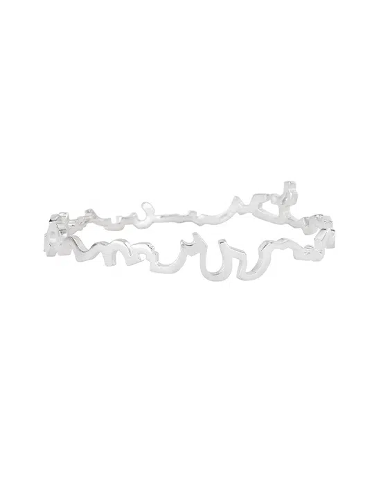 Designer Sterling Silver Bangle, Skara Brae Houses , Designed by Zoe Davidson, Stromness, Orkney, Scotland