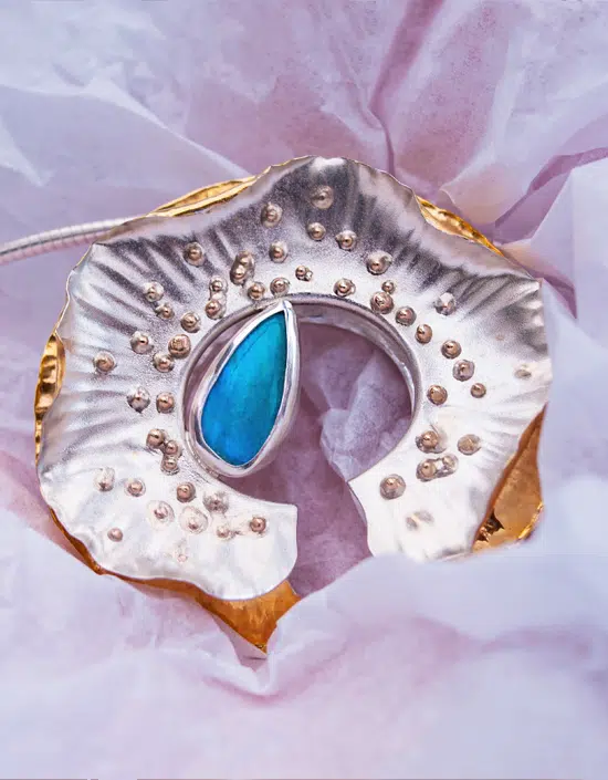 Designer Australian Opal Pendant by Zoe Davidson