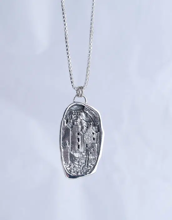 Stromness Houses Pendant made in sterling silver by Zoe in Stromness, Orkney, Scotland