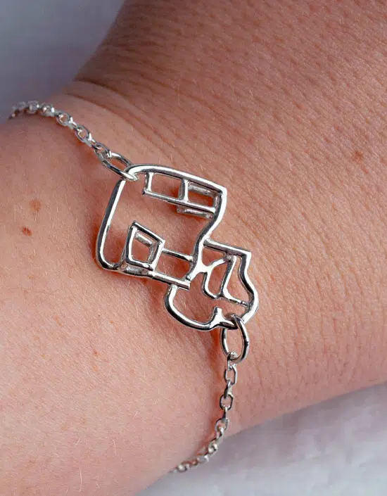 designer house 1 bracelet made in Sterling silver by Zoe in Stromness, Orkney, Scotland