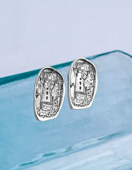 Stromness Hooses Stud Earrings Handmade in Orkney, Scotland