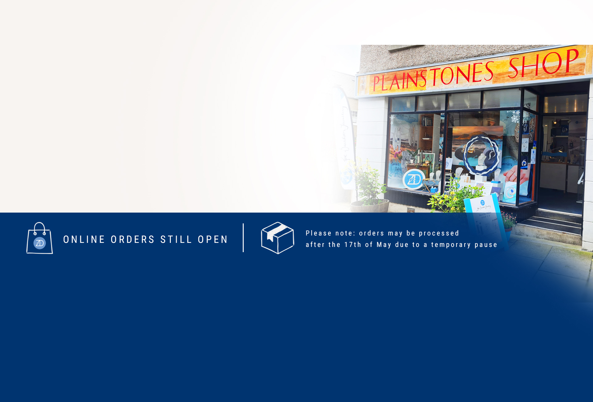 Zoe Davidson Jewellery Pop-Up Shop Exterior at the Plainstones